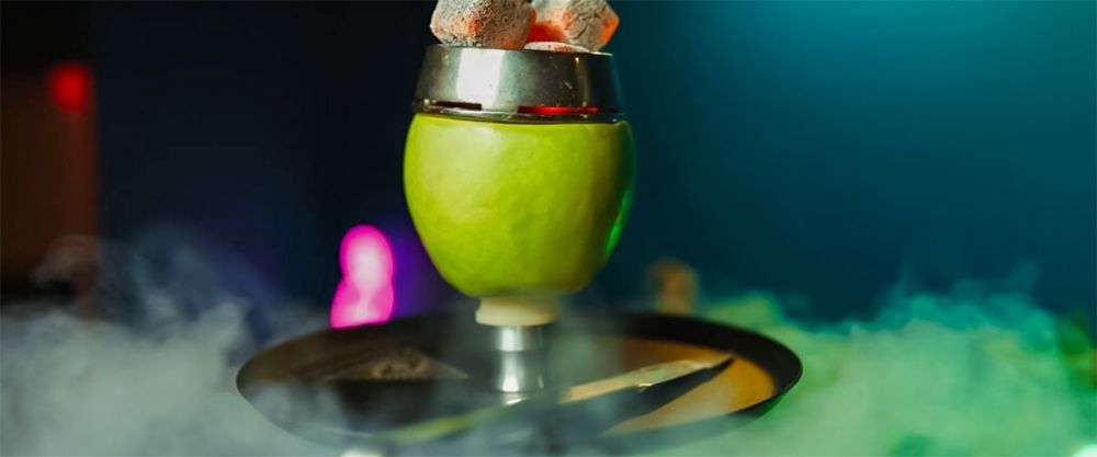 Кальян на яблоке готовый к использованию